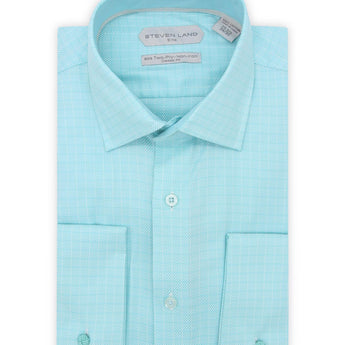 Steven Land Elite | Non Iron Weave Check Dress Shirt