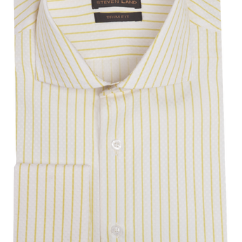 Trendy Checkerboard Dress Shirt | Yellow | TA1737