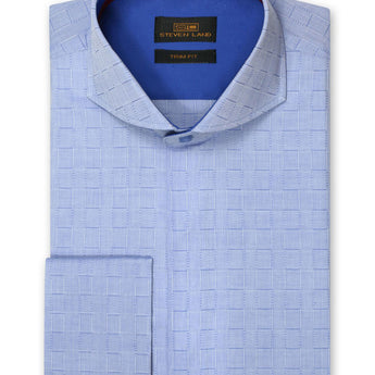 Steven Land | Dress Shirt | TA817 | Trim Fit | Wide Spread Collar |100% Cotton