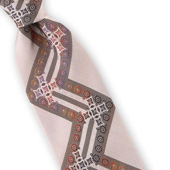 Steven Land | Zigzag Silk Tie | Big Knot | W230