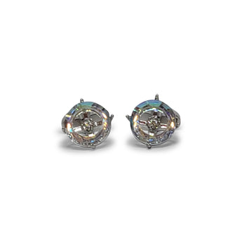 Steven Land Cufflinks | Crystal Eye Design | Silver