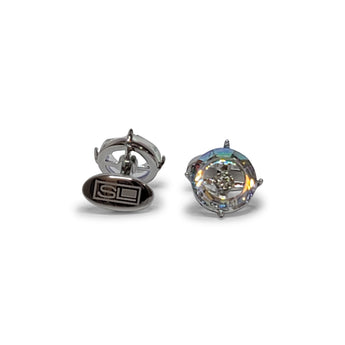 Steven Land Cufflinks | Crystal Eye Design | Silver