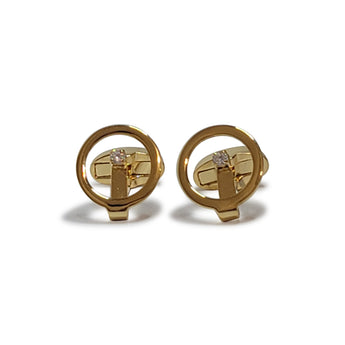 Steven Land Cufflinks | Classic Circle | Gold